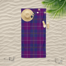 Scottish Pride Of Glencoe Clan Tartan Beach Towel