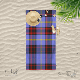 Scottish Rutherford Clan Tartan Beach Towel