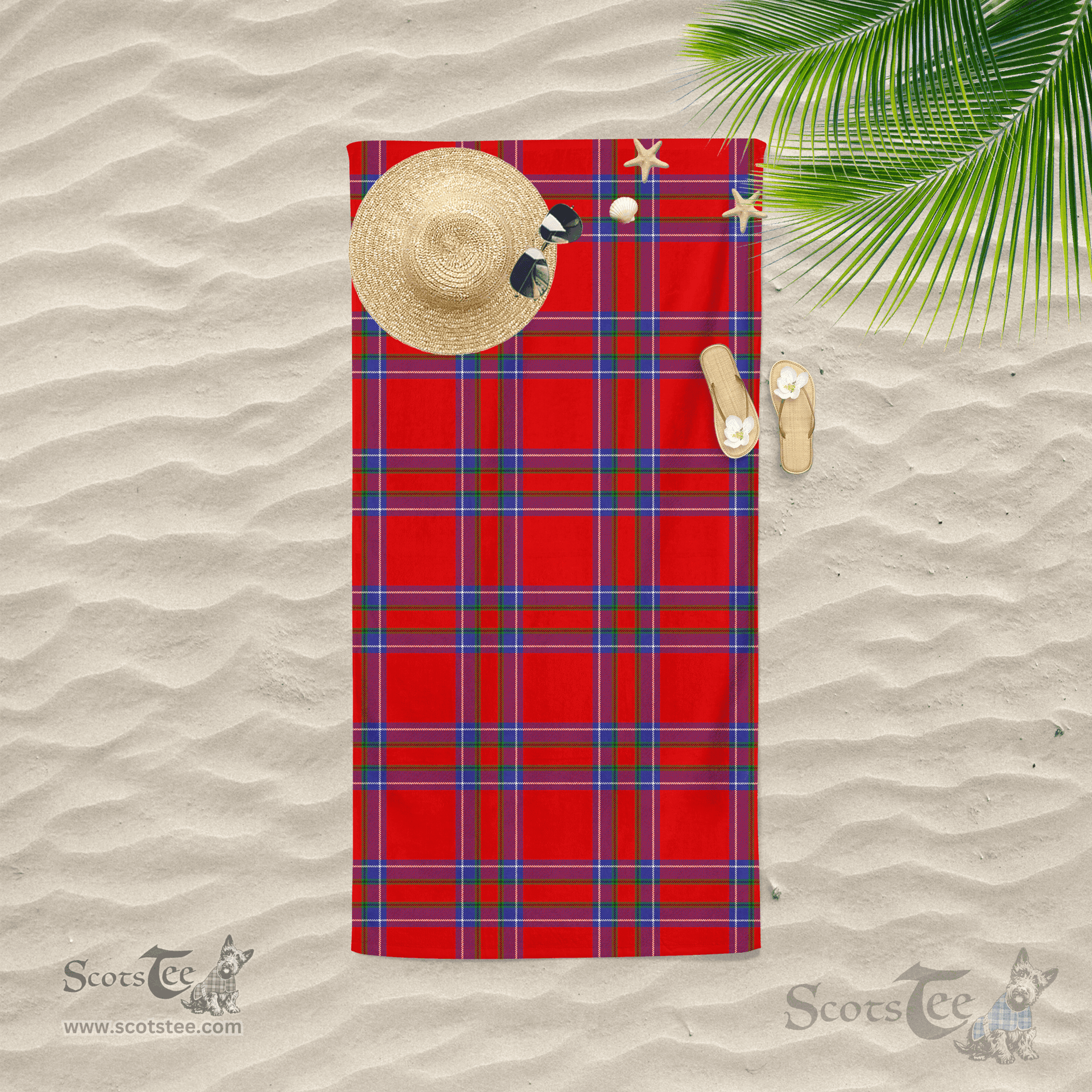 Scottish Rait Clan Tartan Beach Towel