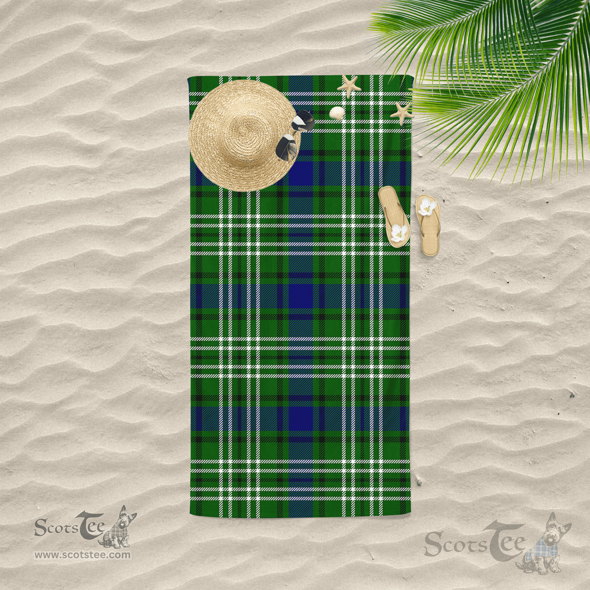Scottish Tweedside Clan Tartan Beach Towel