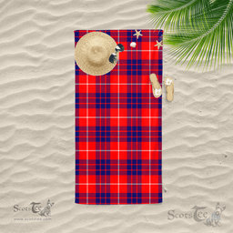 Scottish Hamilton Modern Clan Tartan Beach Towel