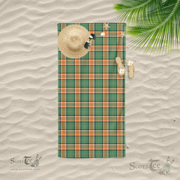Scottish Pollock Hunting Clan Tartan Beach Towel