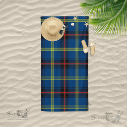 Scottish Grewar Clan Tartan Beach Towel