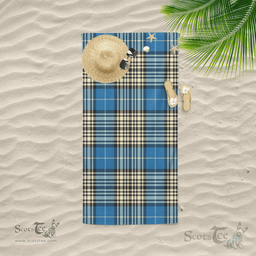 Scottish Napier Ancient Clan Tartan Beach Towel