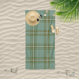 Scottish Kelly Clan Tartan Beach Towel