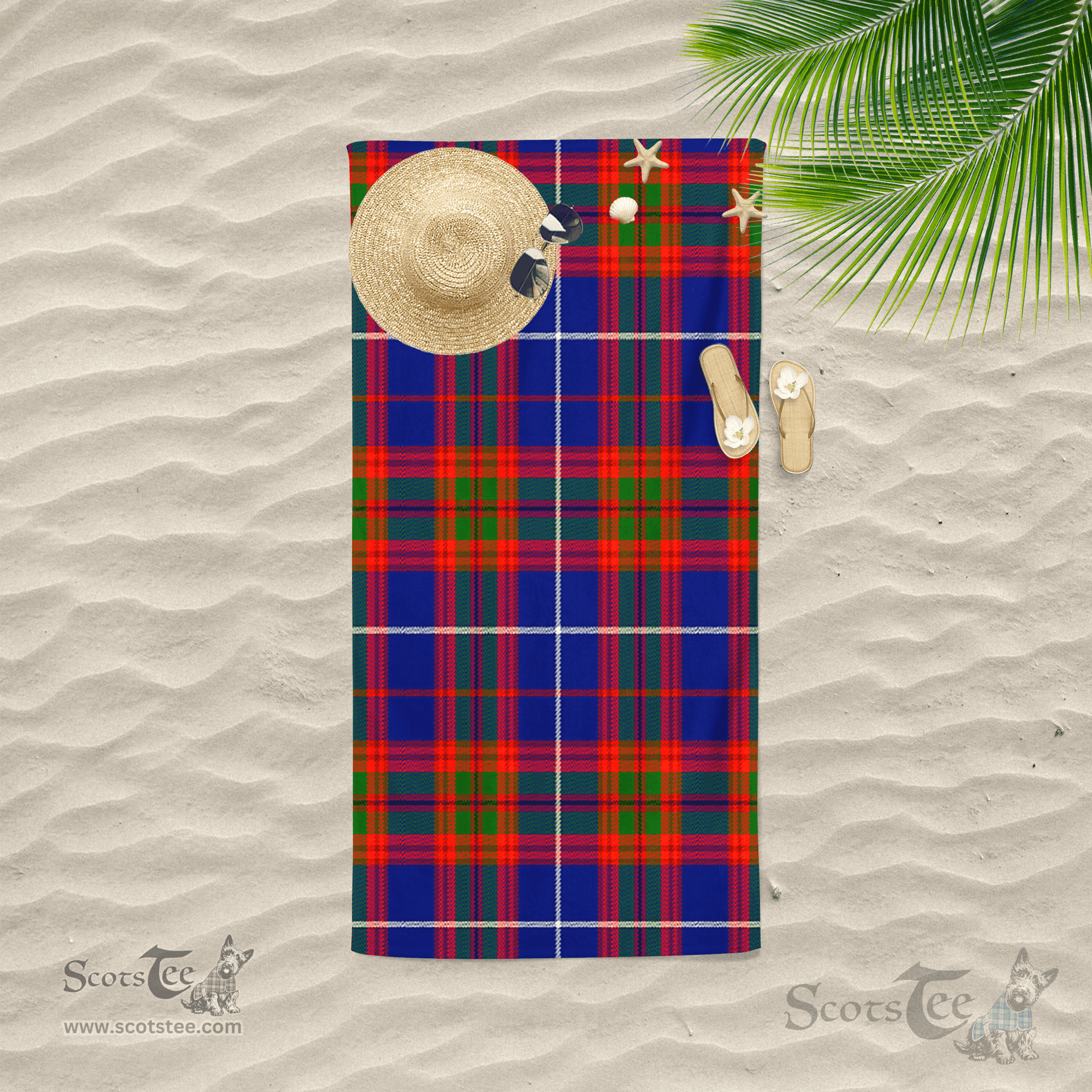 Scottish Trotter Clan Tartan Beach Towel