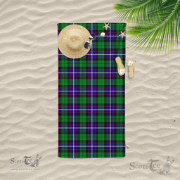 Scottish Hunter Clan Tartan Beach Towel