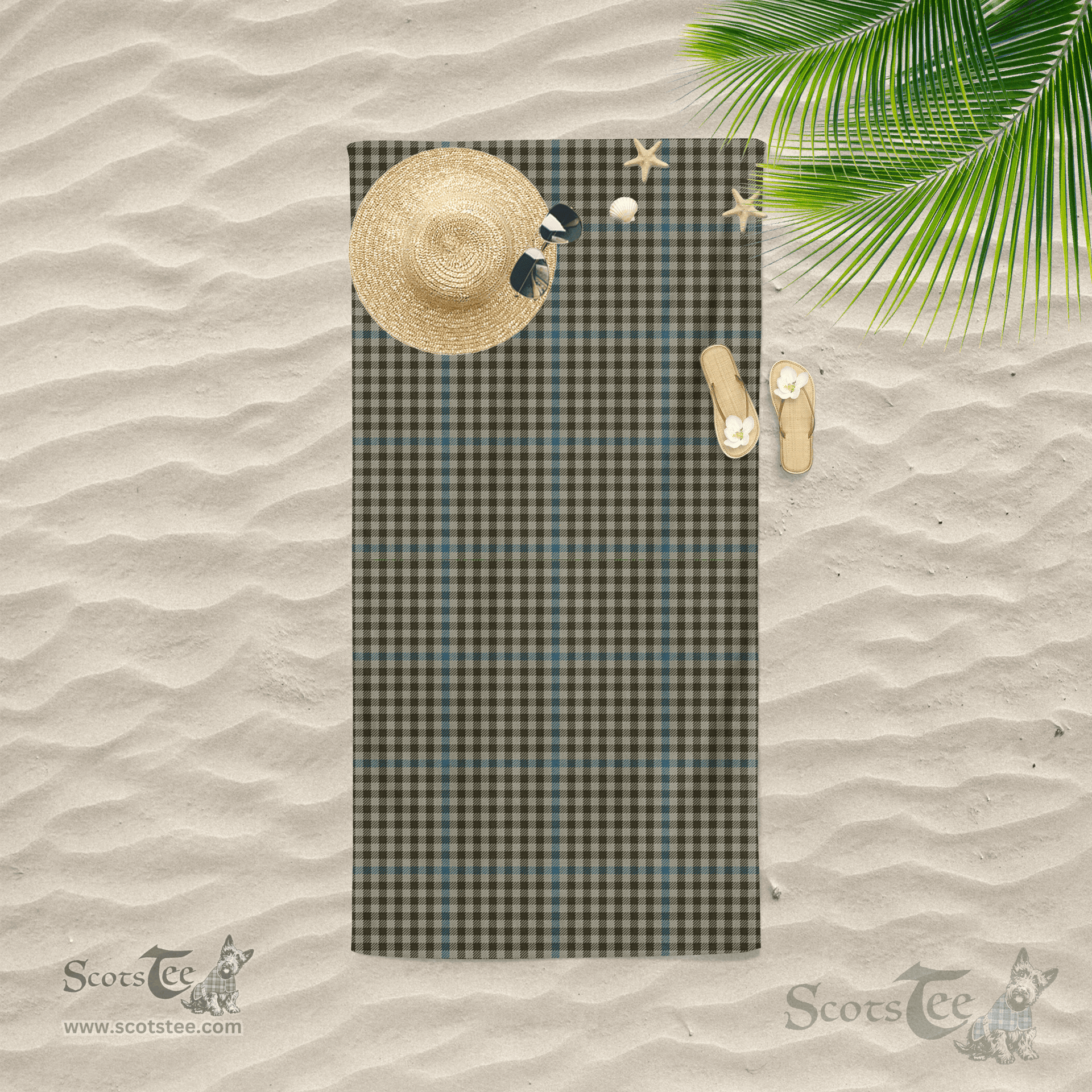 Scottish Haig Gray Clan Tartan Beach Towel