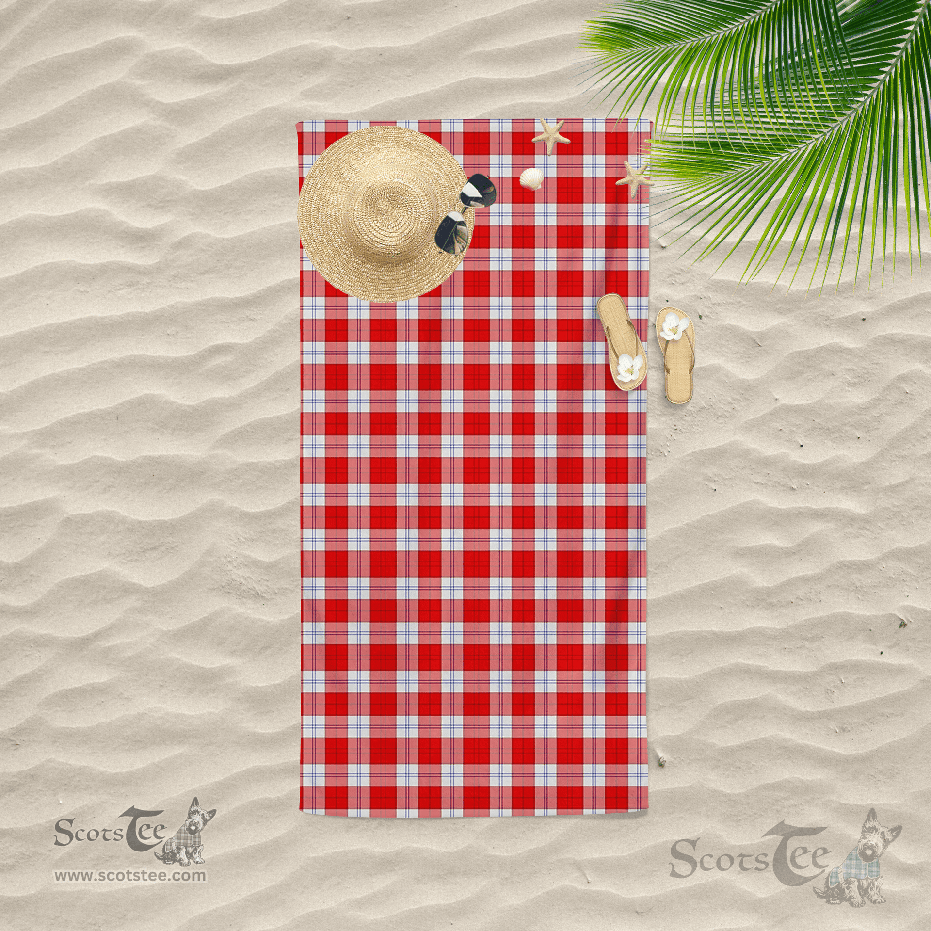 Scottish Lennox Dress Clan Tartan Beach Towel