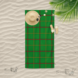 Scottish Tribe Of Mar Clan Tartan Beach Towel