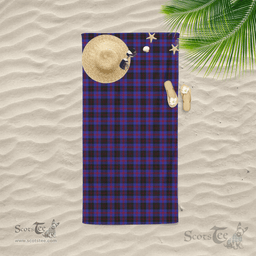Scottish Horsburgh Clan Tartan Beach Towel