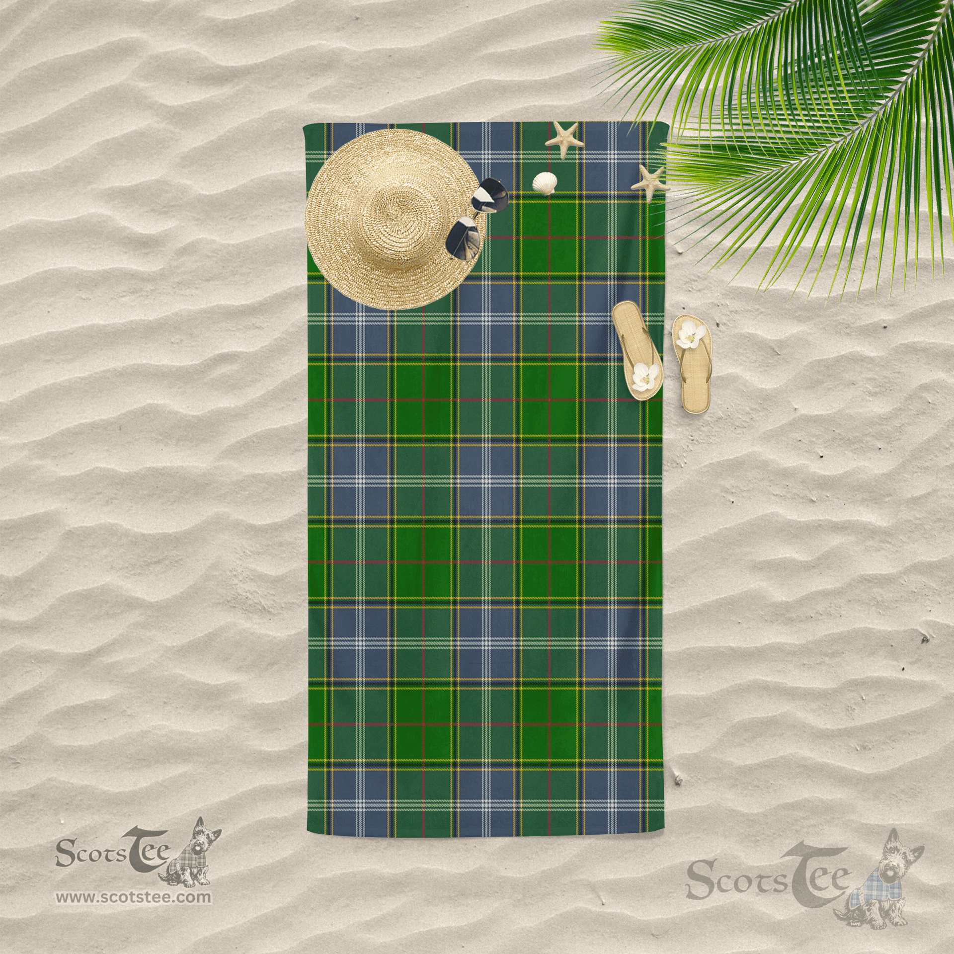 Scottish Pringle Clan Tartan Beach Towel