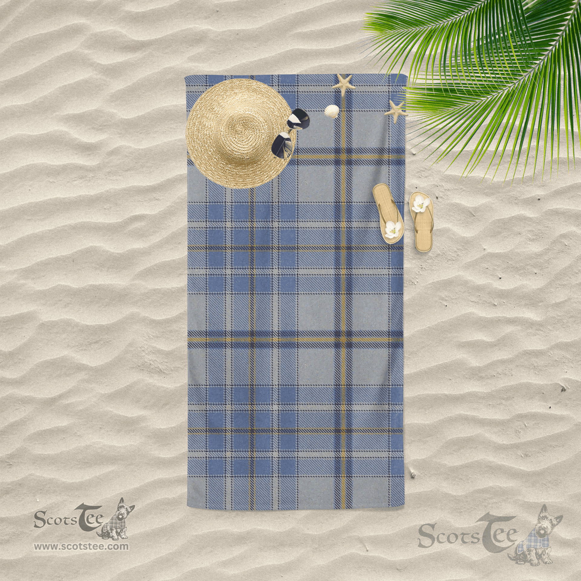 Scottish Tweedie Clan Tartan Beach Towel