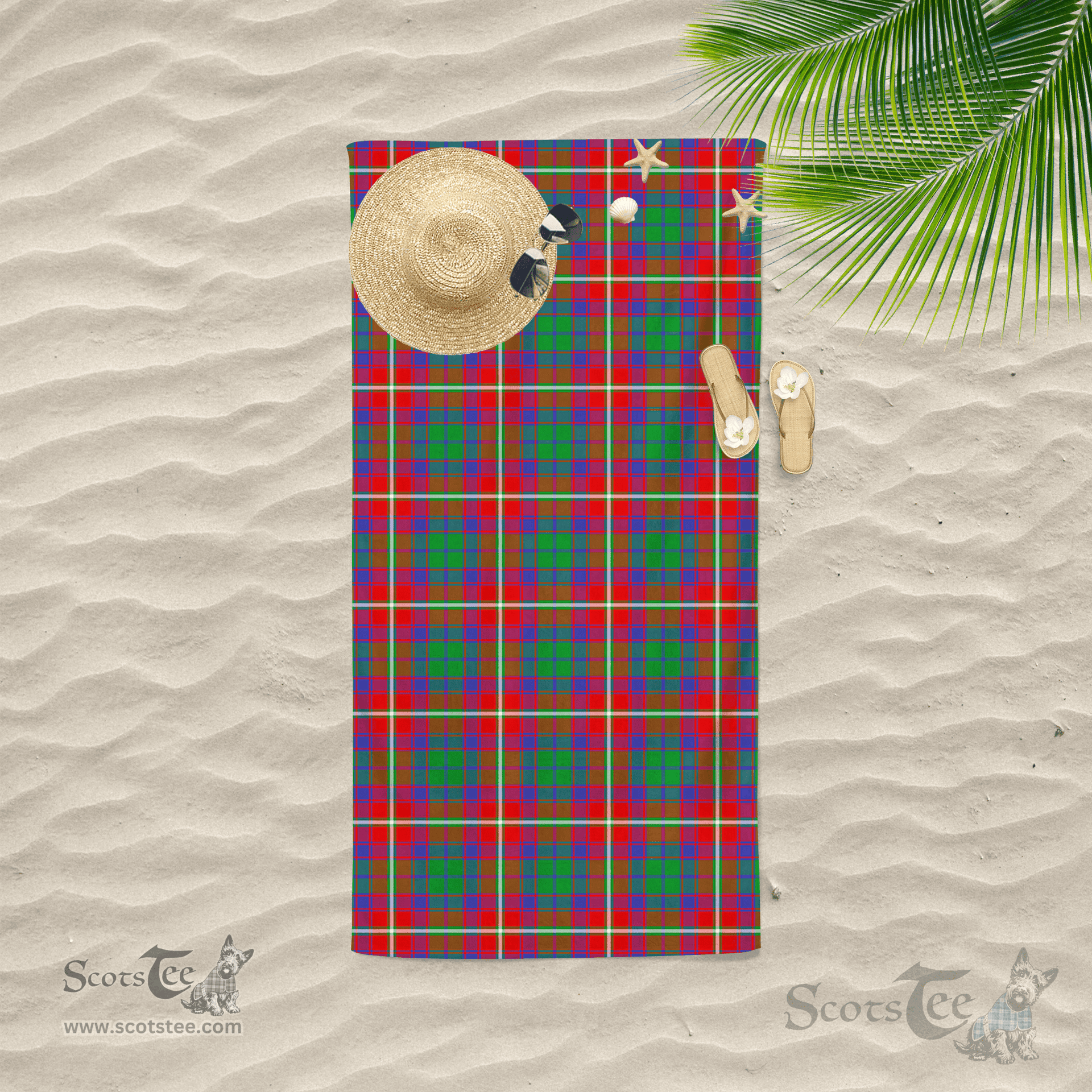 Scottish Haig Clan Tartan Beach Towel