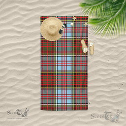 Scottish Anderson Ancient Clan Tartan Beach Towel