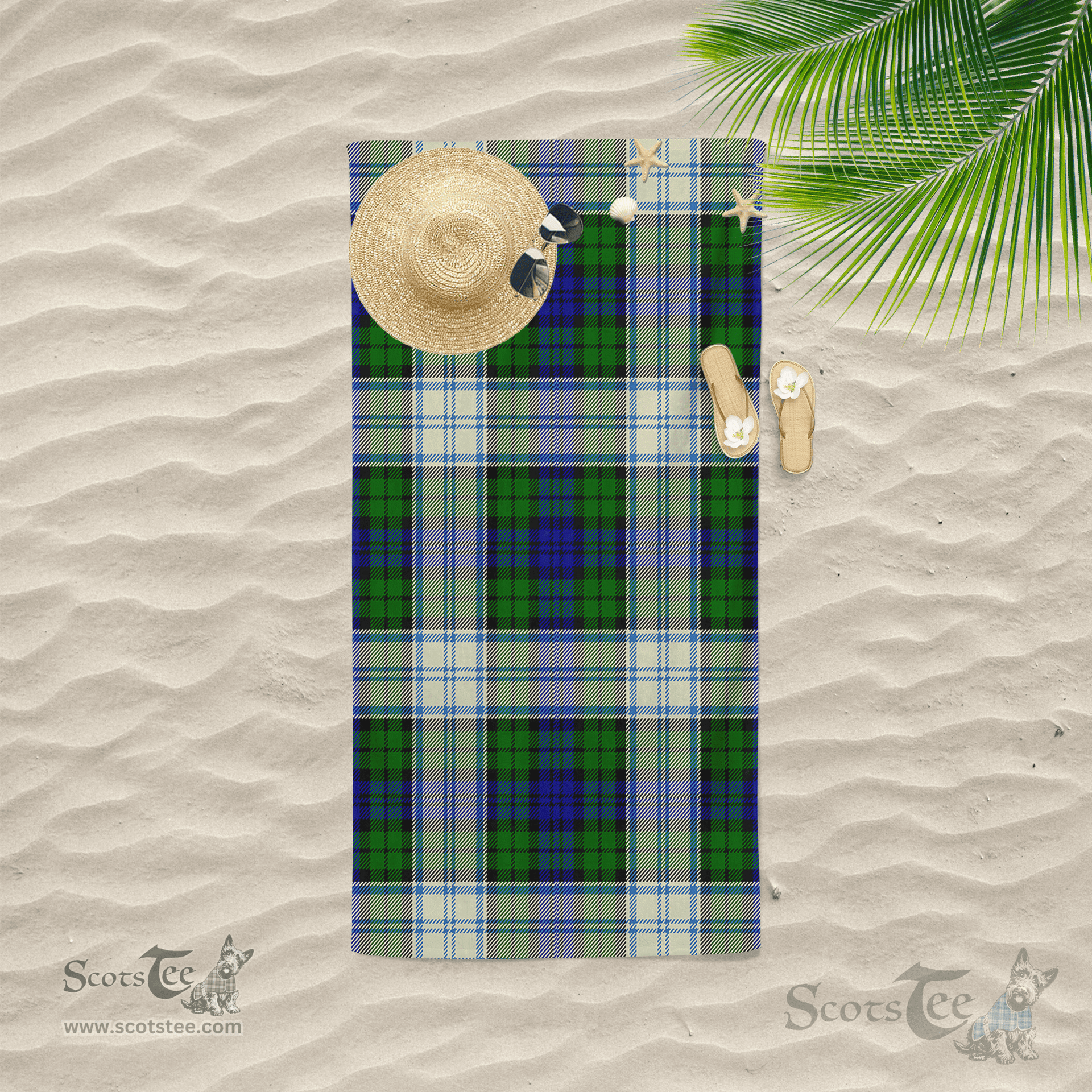 Scottish Blackwatch Dress Modern Clan Tartan Beach Towel