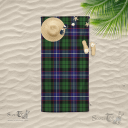 Scottish Galbraith Modern Clan Tartan Beach Towel