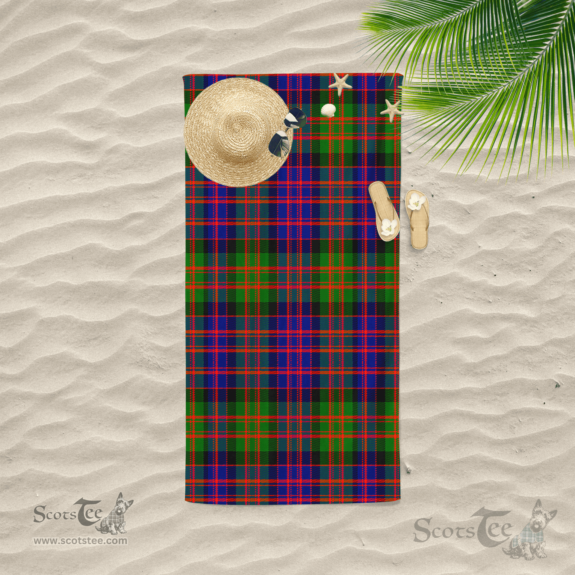 Scottish Donaldson Clan Tartan Beach Towel