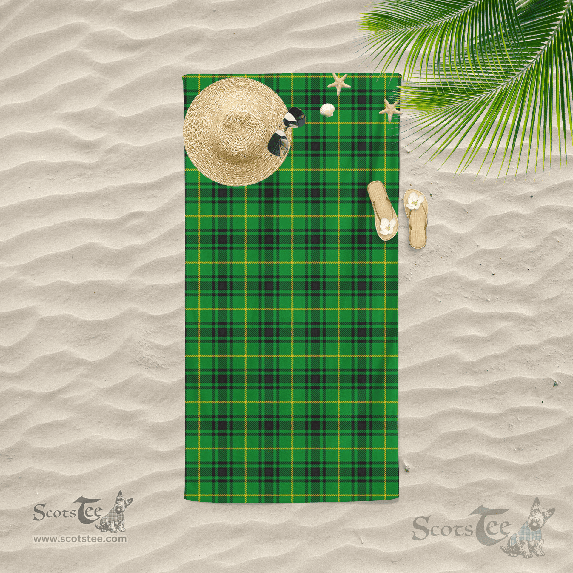 Scottish Arthur Clan Tartan Beach Towel
