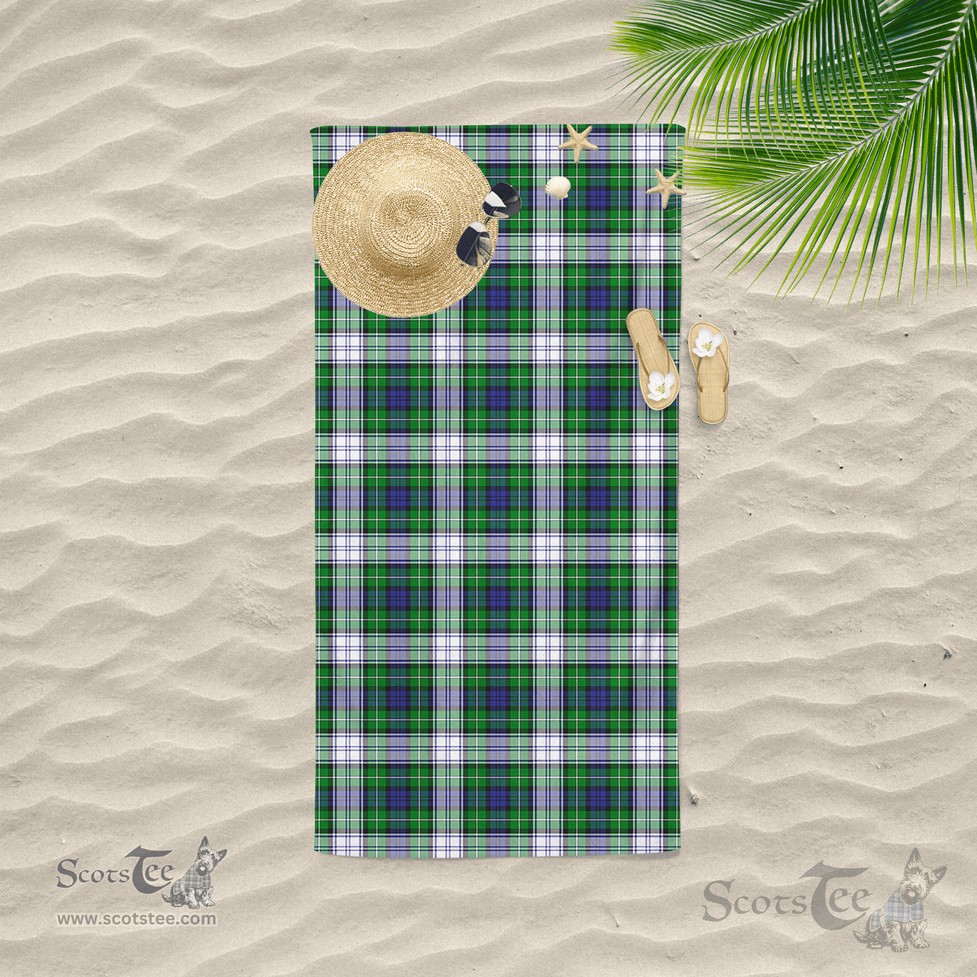 Scottish Forbes Dress Clan Tartan Beach Towel
