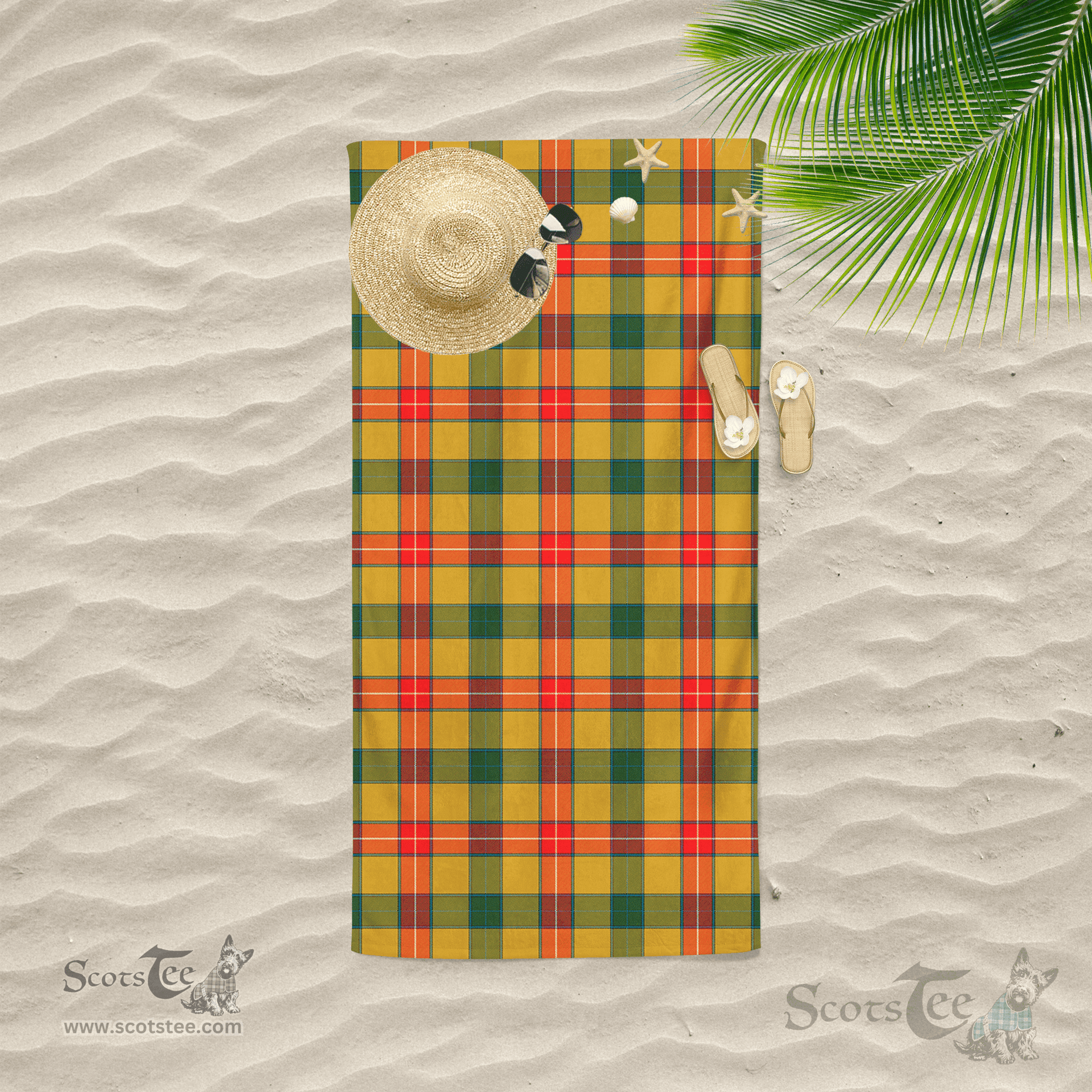 Scottish Baxter Clan Tartan Beach Towel