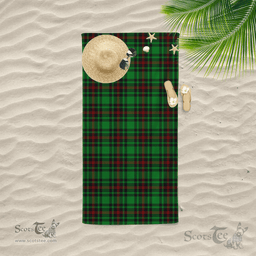 Scottish Beveridge Clan Tartan Beach Towel