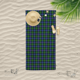 Scottish Baillie Hunting Clan Tartan Beach Towel