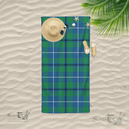 Scottish Glen Ancient Clan Tartan Beach Towel