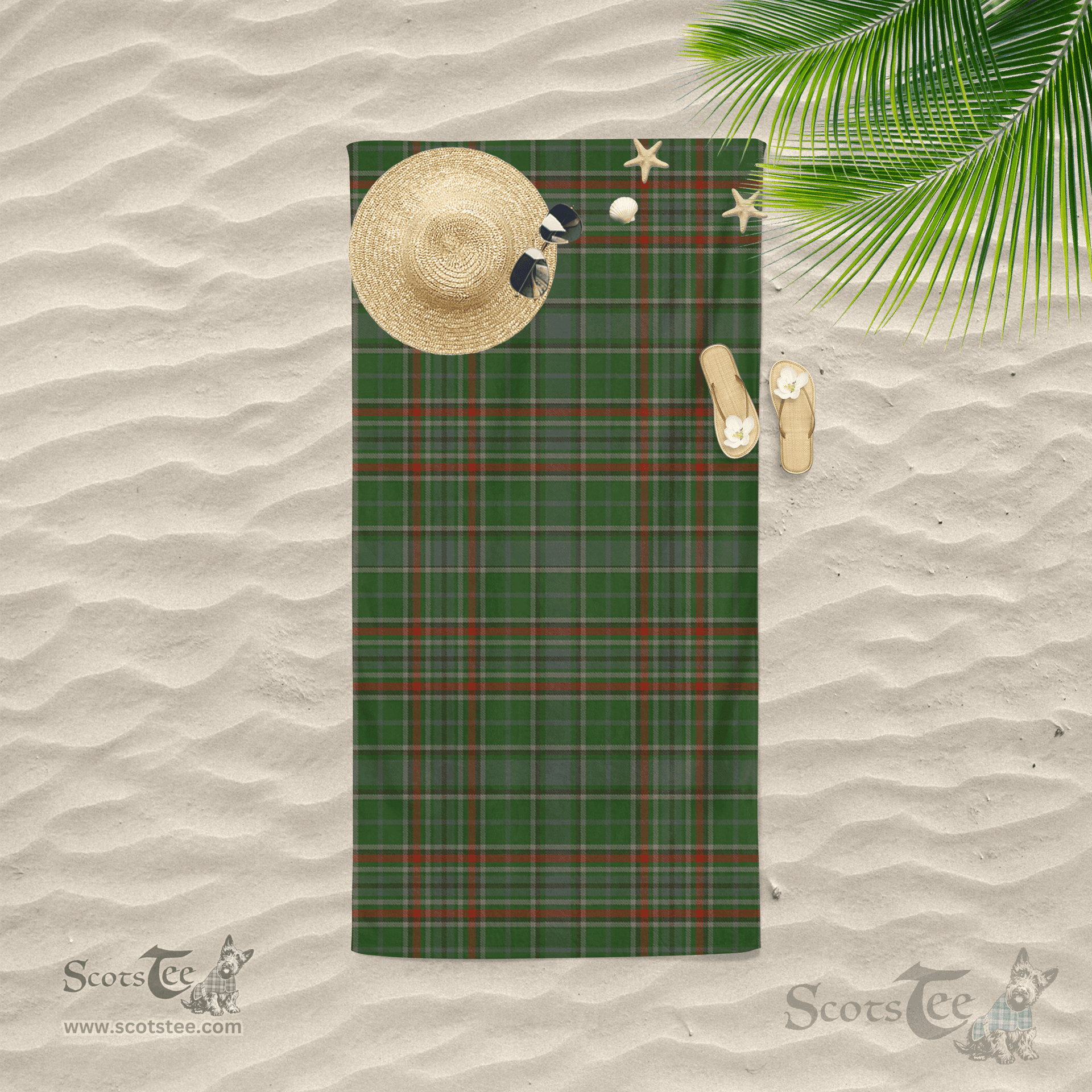 Scottish Gayre Clan Tartan Beach Towel