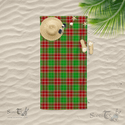 Scottish Baxter Modern Clan Tartan Beach Towel