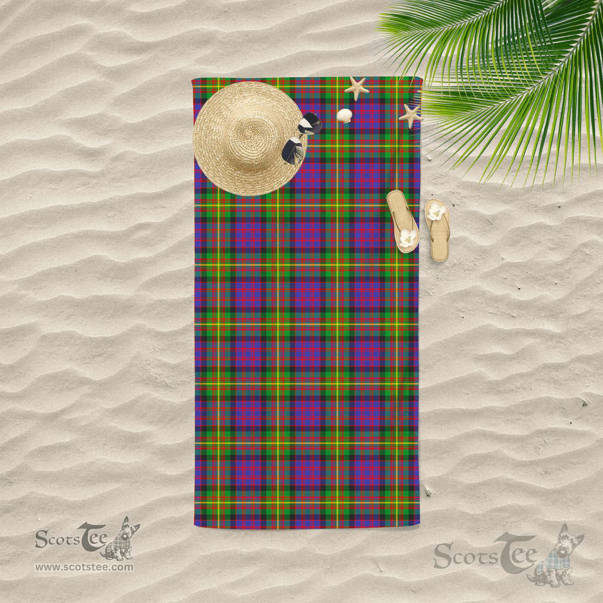 Scottish Carnegie Clan Tartan Beach Towel