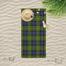 Scottish Ferguson Modern Clan Tartan Beach Towel