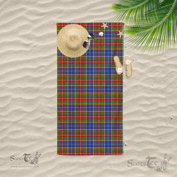 Scottish Bethune Clan Tartan Beach Towel