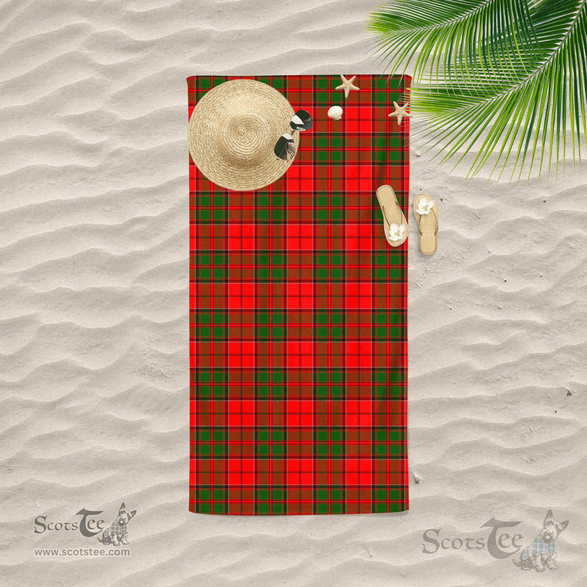 Scottish Cairns Clan Tartan Beach Towel