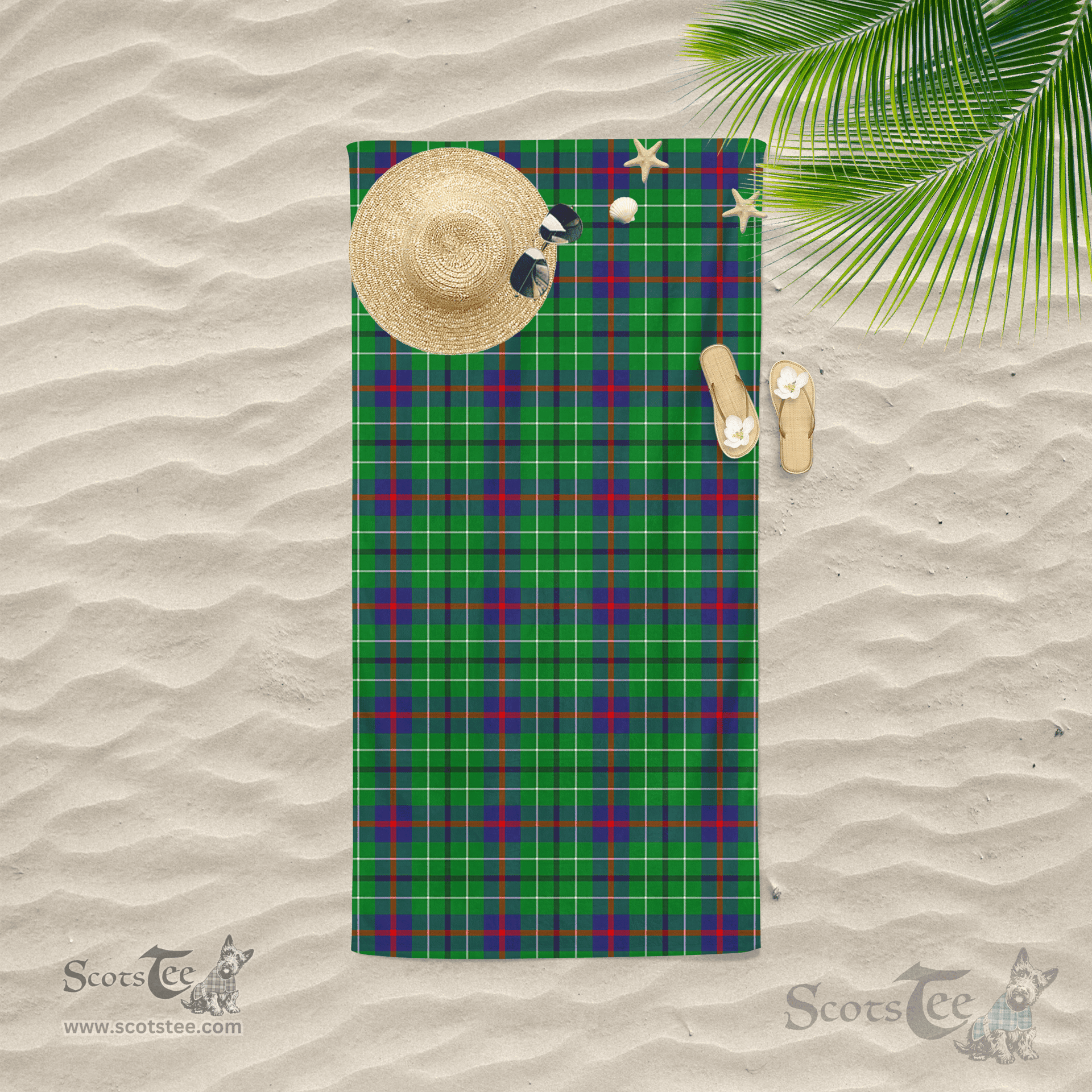 Scottish Duncan Clan Tartan Beach Towel