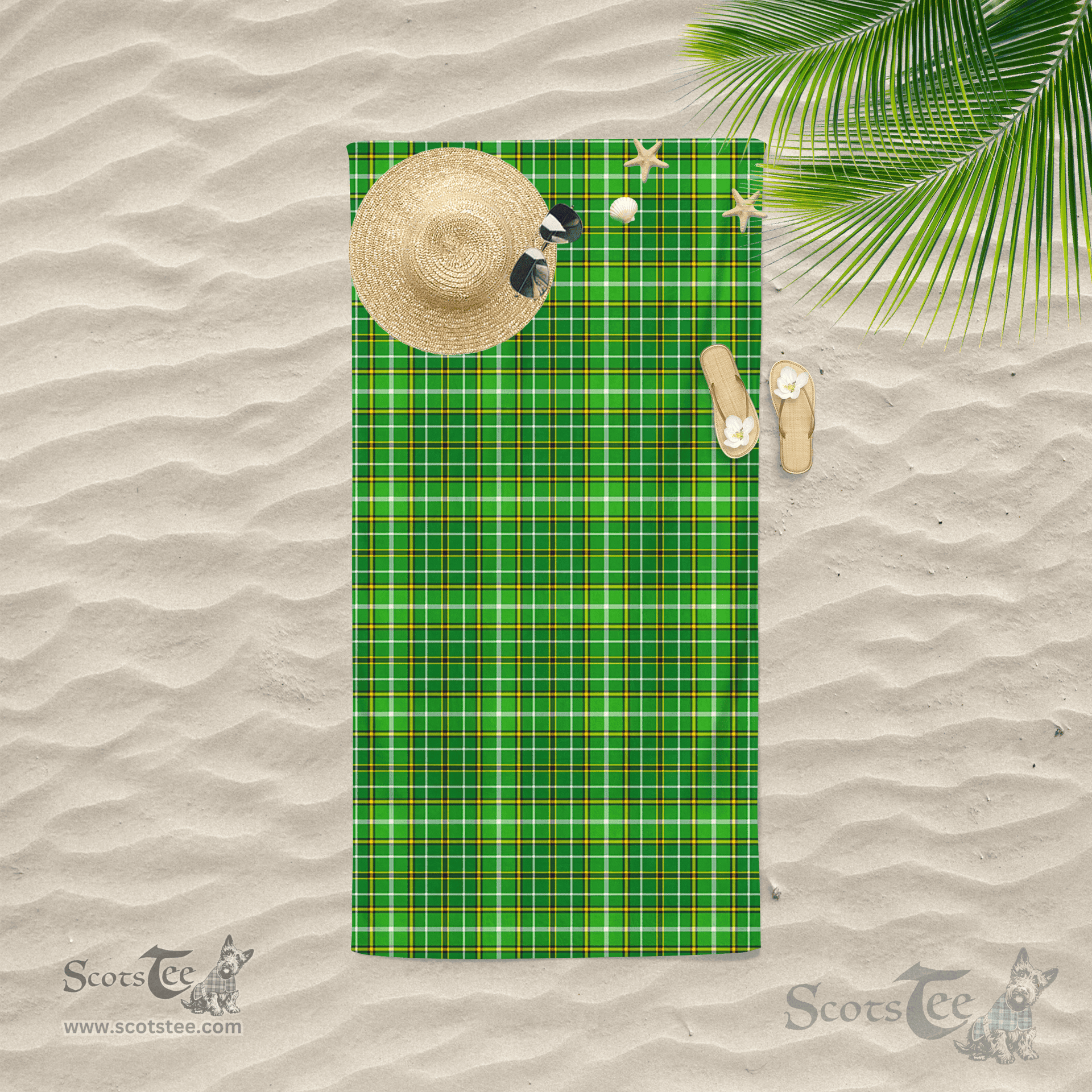 Scottish Forrester Hunting Clan Tartan Beach Towel