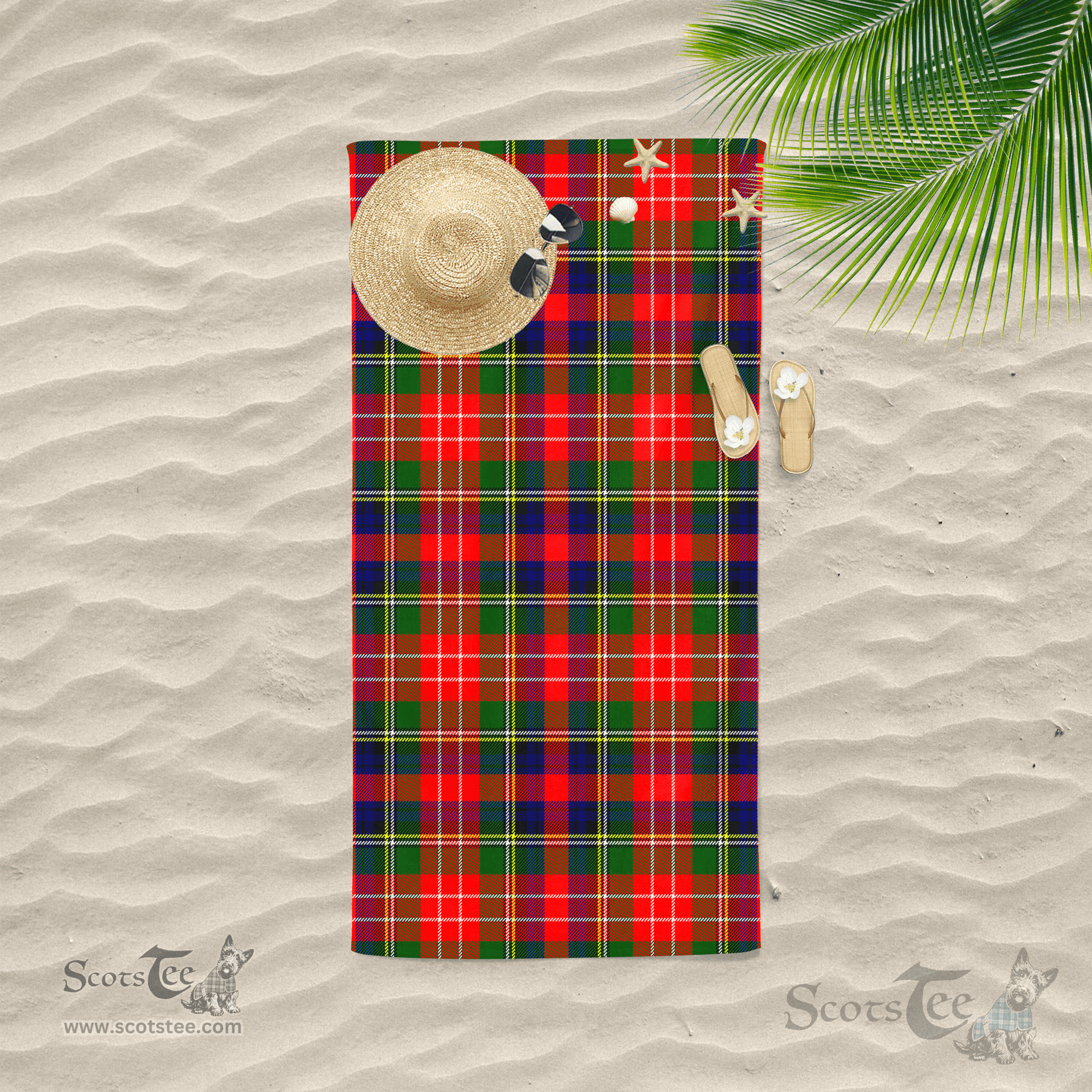 Scottish Christie Clan Tartan Beach Towel