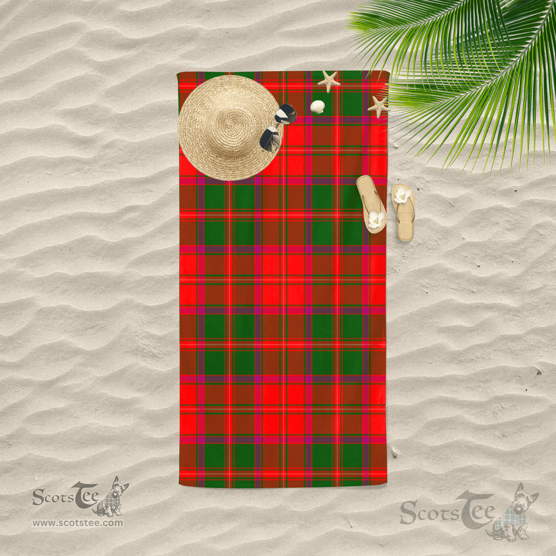 Scottish Crief District Clan Tartan Beach Towel