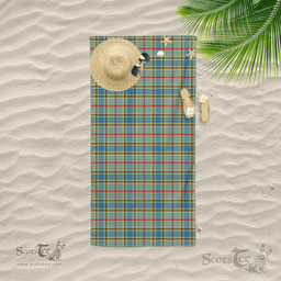 Scottish Balfour Clan Tartan Beach Towel