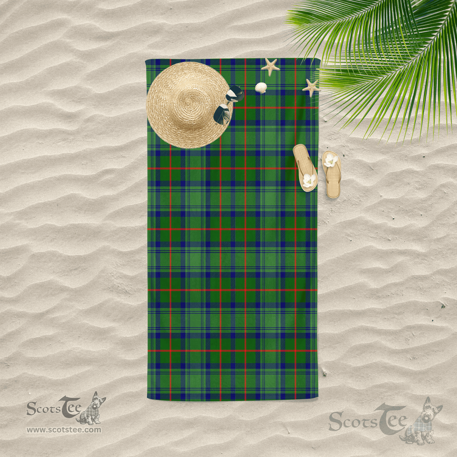Scottish Cranstoun Modern Clan Tartan Beach Towel