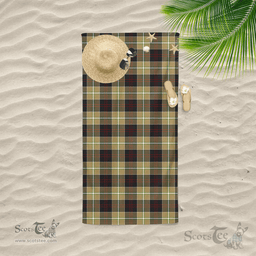 Scottish Dunlop Hunting Clan Tartan Beach Towel