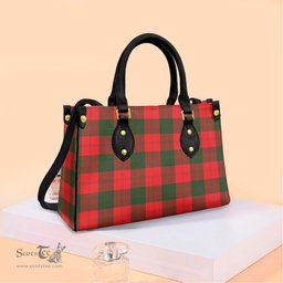 ScotsTee Shop Scottish Erskine Modern Clan Tartan Leather Bag with Shoulder Strap