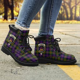 ScotsTee Shop Scottish Cameron of Erracht Modern Clan Crest Tartan All Season Boots