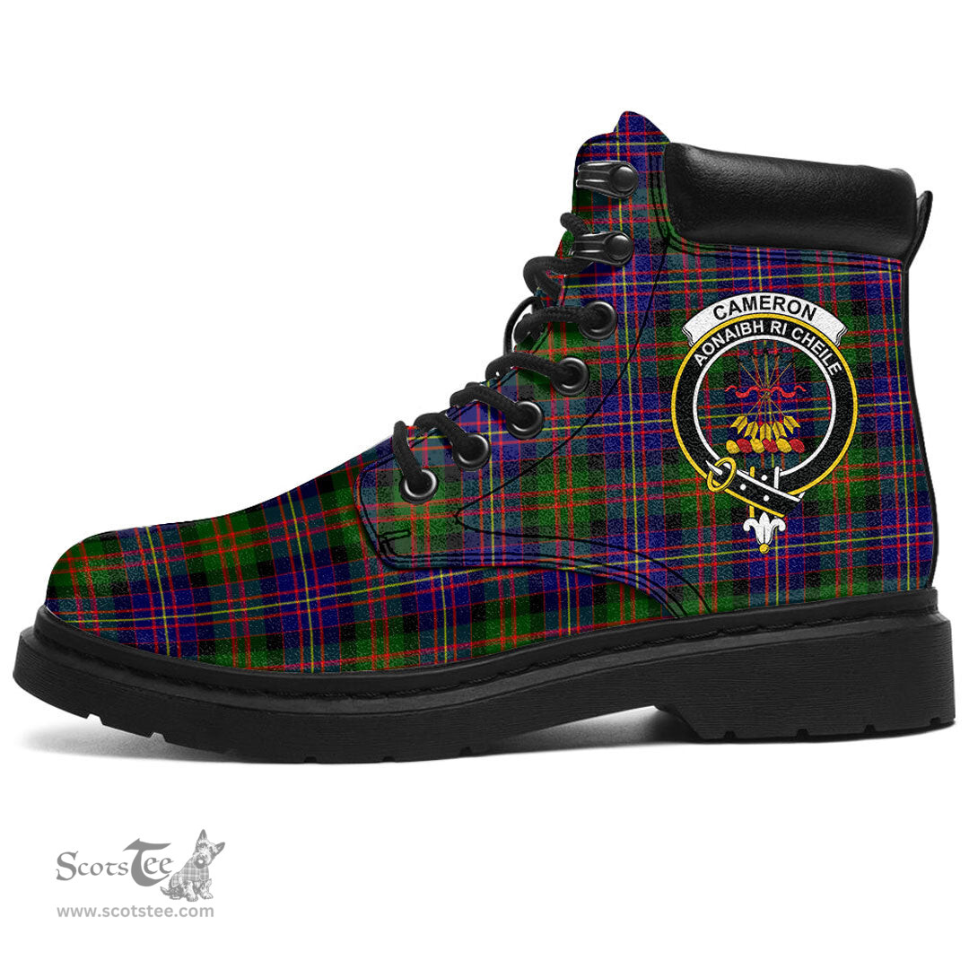 ScotsTee Shop Scottish Cameron of Erracht Modern Clan Crest Tartan All Season Boots