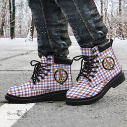 ScotsTee Shop Scottish Boswell Modern Clan Crest Tartan All Season Boots