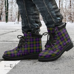 ScotsTee Shop Scottish Cameron of Erracht Modern Clan Tartan All Season Boots