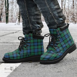 ScotsTee Shop Scottish Blackwatch Ancient Clan Tartan All Season Boots