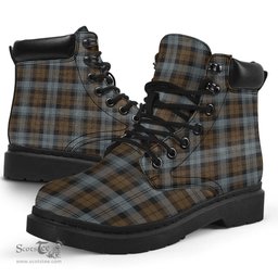 ScotsTee Shop Scottish BlackWatch Weathered Clan Tartan All Season Boots