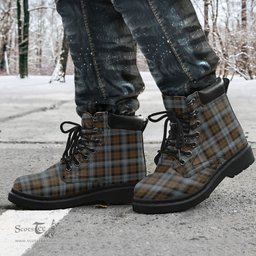 ScotsTee Shop Scottish BlackWatch Weathered Clan Tartan All Season Boots
