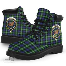 ScotsTee Shop Scottish Baillie Modern Clan Crest Tartan All Season Boots